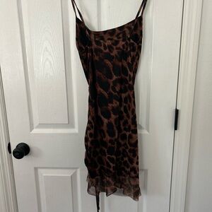 Chic Leopard Print Slip Dress